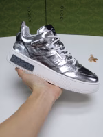 GUCCI Spring Collection Waxed Leather Casual Shoes with Soft Sole and Soft Surface - Image 3