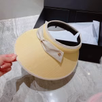 Chanel Visor Straw Hat