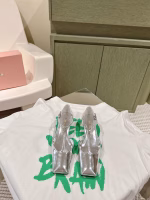 Miu Miu 2024 Early Spring New Square-Toe Mary Jane Sandals - Image 2