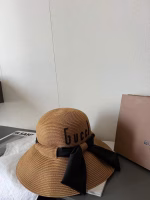 Gucci Fine Wheat Straw Fisherman Bucket Hat - Image 8