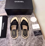 Chanel 2022 Spring-Summer New Double C Jute Rope Fisherman Thong Sandals - Image 4