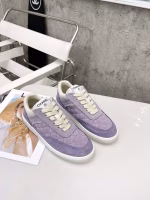 Chanel 2022 Early Spring Macaron Quilted Suede Sneakers - Image 5
