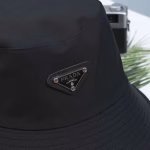 Prada New Bucket Hat with Triangle Logo - Image 4