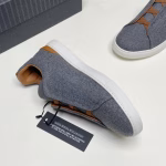 Zegna XXX Collection Wool TRIPLE STITCH Sneakers - Image 6