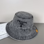 Prada 2024 New Denim Bucket Hat - Image 4