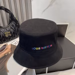 LV Louis Vuitton Classic Black Bucket Hat - Image 4