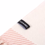 Chanel Classic Pink-White Double-Sided Color-Block Jacquard Scarf - Image 10