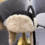 LV Louis Vuitton 2024 Autumn/Winter Plush Earmuff Lei Feng Hat - Image 5