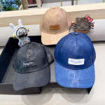 Dior Vintage Versatile Monogram Patchwork Leather Baseball Cap - Image 2