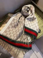Gucci Double G Lamb Wool Jacquard Scarf - Image 7