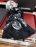 Chanel's latest black cashmere stole - Image 8