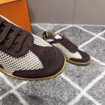 Hermès Men's Cowhide Patchwork Casual Athletic Sneakers - Image 5