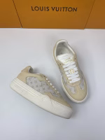 Louis Vuitton Time Out Couples' Patchwork Denim Sneakers - Image 3