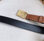 Burberry Men's Belt with Equestrian Knight Buckle - Image 2