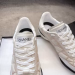 CHANEL Fall/Winter 2025B Black & White Panda Colorway Lambskin Quilted Tennis Shoe - Image 2