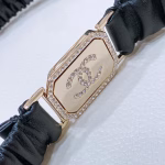 Chanel 23SC Rhinestone Square Frame Logo Buckle Calfskin Belt - Image 7