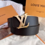 LV New Men's Belt with Overlapping Letter Buckle (Purchasing Agent Grade)