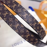 Daigou-sourced authentic grade LV women's Iconic belt with a pinky-width design - Image 6