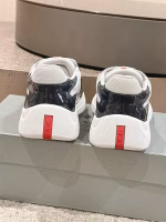 Prada America’s Cup Series Patent Leather Mesh Casual Athletic Sneakers - Image 7