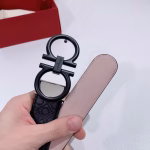 Ferragamo Classic Buckle Men's Reversible Belt - Image 10