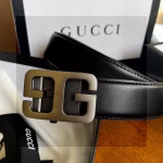 Gucci Hollowed-Out Automatic Snap Buckle Belt - Image 10