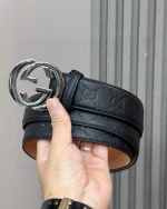 GUCCI All-Over Double G Embossed Belt - Image 10