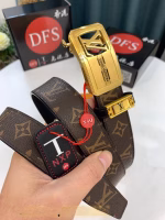 Louis Vuitton LV Automatic Buckle Gold Buckle Belt - Image 5