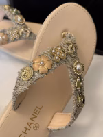 CHANEL Gemstone Thong Sandals - Image 3