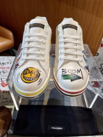 Dolce & Gabbana Street Graffiti Portofino Calfskin Sneakers - Image 3