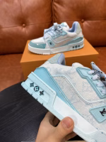 Louis Vuitton Trainer Couple's Retro Basketball Sneakers - Image 6