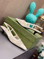 Gucci 2022 Spring/Summer New Style: Mesh Sandals with Rhinestones, Genuine Leather Sole & Small Square Toe - Image 2