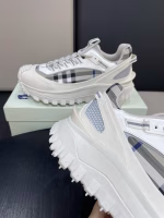 Burberry Multi-Material Patchwork Outdoor Lace-Up Sneakers - Image 6