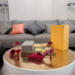 Fendi 2024 Spring-Summer Metal Ankle-Strap High-Heel Sandal Collection - Image 10