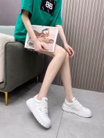 2022 New Prada White Shoes with Triangle Logo - Image 3