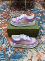 Gucci Couples' Light Luxury Retro Classic Perforated White Sneakers - Image 9