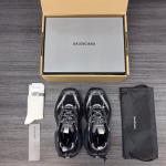 Balenciaga 6XL Round-Toe Lace-Up Low-Top Chunky Sneakers (Black) - Image 3