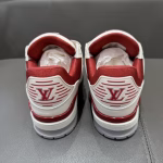 LV's new Trainer red and white sports shoes - Image 7