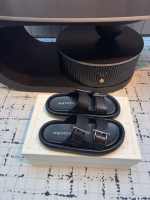 Alexander McQueen 2025 Early Spring New Platform Buckle Slide Sandals with Height Increasing Sole - Image 2