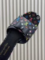 Louis Vuitton Multicolor Bow Flat Women's Slippers - Image 7