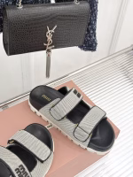 Miu Miu 2025 Spring-Summer New Collection Velcro Beach Slippers for Women - Image 2