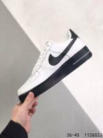 Nike All-White Air Force with Broken Swoosh Shoes - Image 2