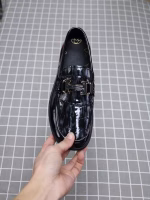 Lightweight sole Hermès calfskin polished business casual shoes - Image 3