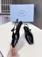 Prada Spring-Summer New Square-Toe High-Heel Sandals - Image 3