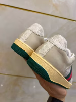 Gucci same-style men's skate shoes with crocodile belly Himalayan white leather - Image 6