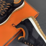 Hermès Latest High-Tech Canvas & Suede Goatskin Sneakers - Image 5