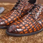 LV (Louis Vuitton) original crocodile leather shoes - Image 4