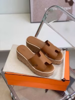 Hermès 2022 New Platform Slippers - Image 8