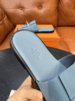 Hermès Men's Genuine Leather Slippers - Image 6