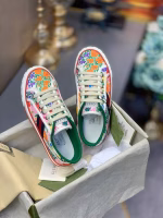 Gucci 1977 Colorful Floral Canvas Shoes - Image 2
