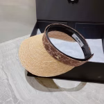 Celine Wheat Straw Visor Cap - Image 5